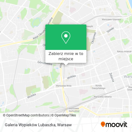 Mapa Galeria Wypieków Lubaszka