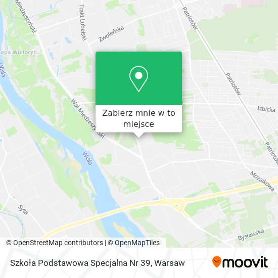 Mapa Szkoła Podstawowa Specjalna Nr 39