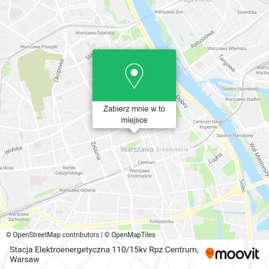 Mapa Stacja Elektroenergetyczna 110 / 15kv Rpz Centrum