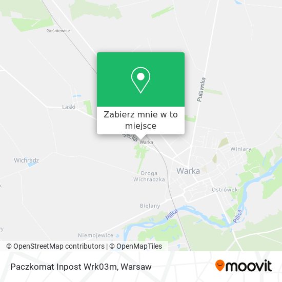 Mapa Paczkomat Inpost Wrk03m