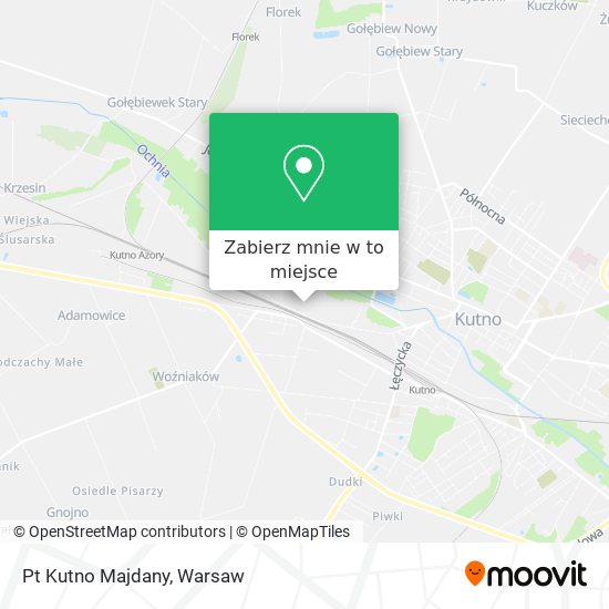 Mapa Pt Kutno Majdany