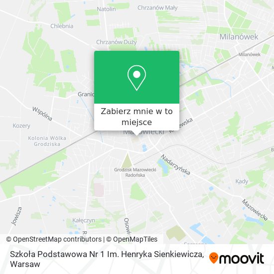 Mapa Szkoła Podstawowa Nr 1 Im. Henryka Sienkiewicza