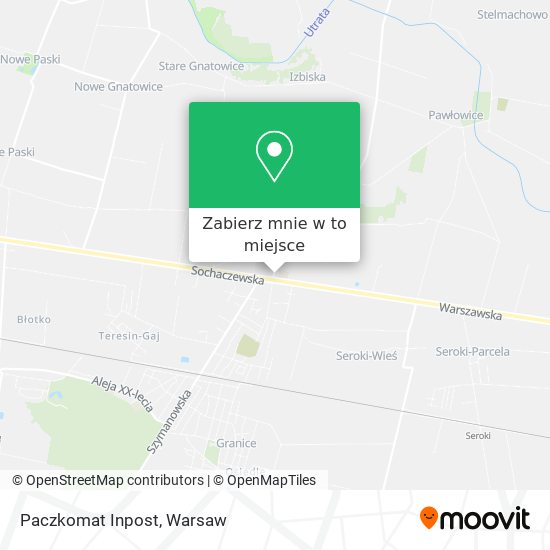 Mapa Paczkomat Inpost