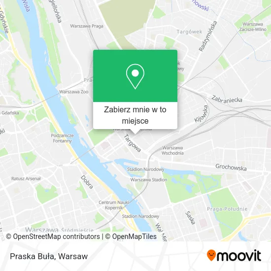 Mapa Praska Buła