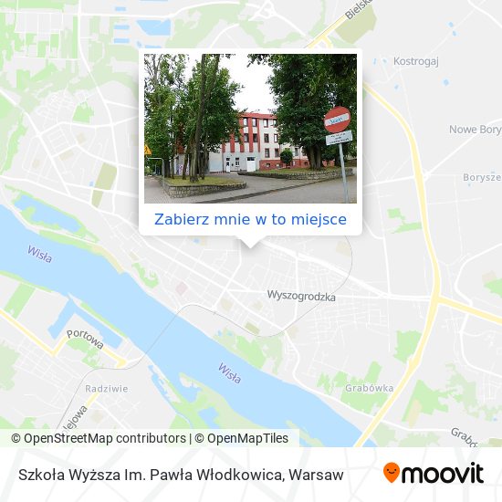 Mapa Szkoła Wyższa Im. Pawła Włodkowica