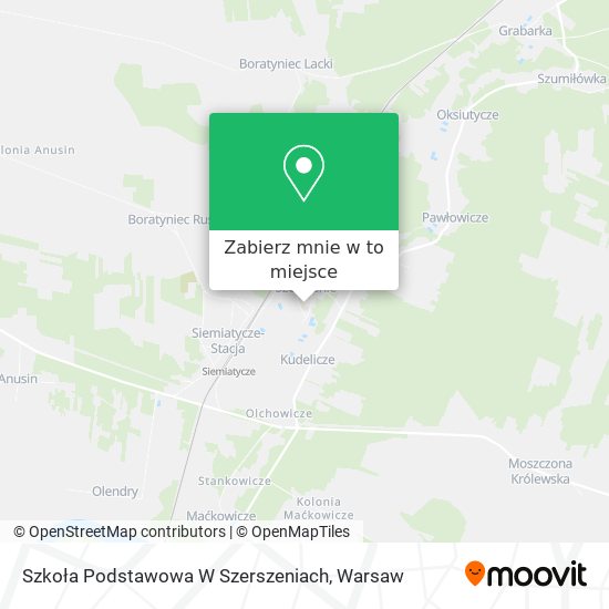 Mapa Szkoła Podstawowa W Szerszeniach