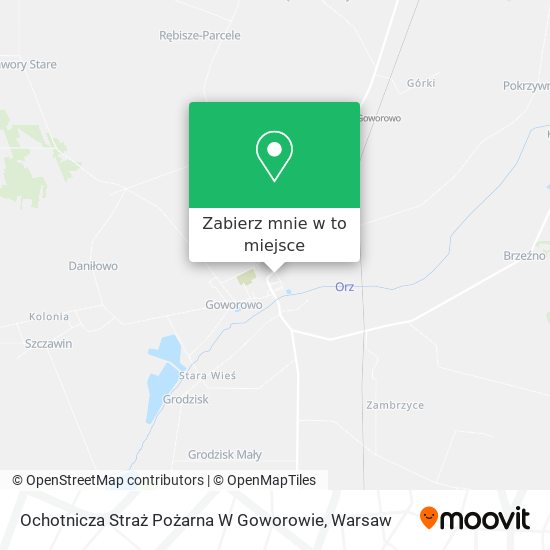 Mapa Ochotnicza Straż Pożarna W Goworowie