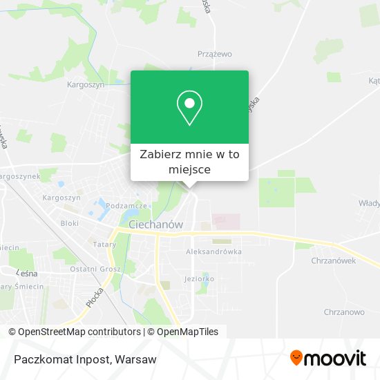 Mapa Paczkomat Inpost