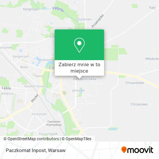 Mapa Paczkomat Inpost