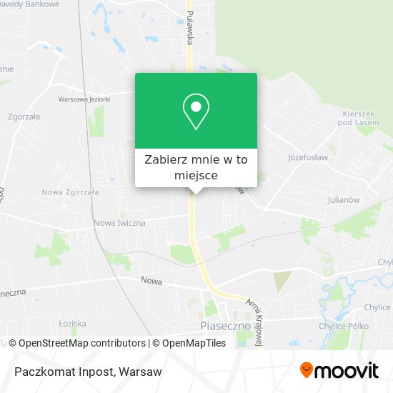 Mapa Paczkomat Inpost