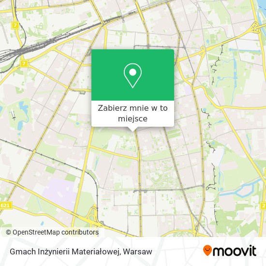 Mapa Gmach Inżynierii Materiałowej