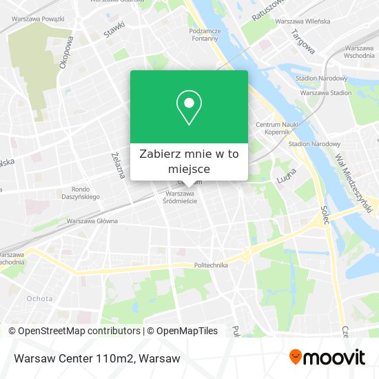 Mapa Warsaw Center 110m2