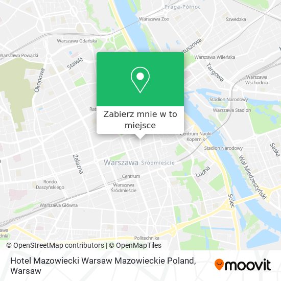 Mapa Hotel Mazowiecki Warsaw Mazowieckie Poland