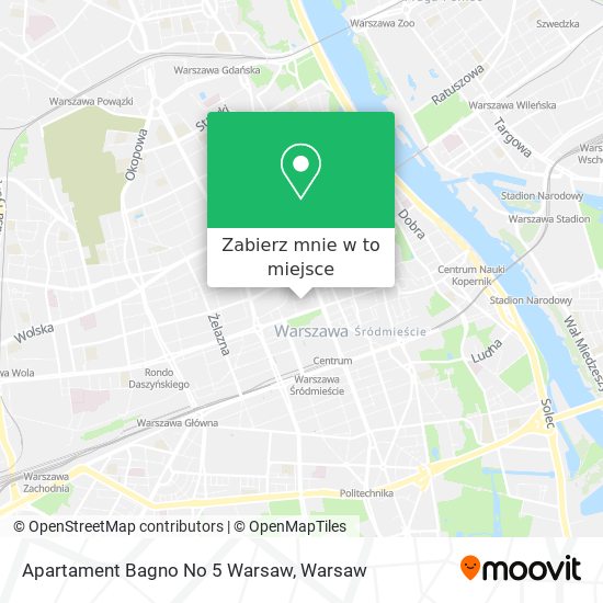 Mapa Apartament Bagno No 5 Warsaw