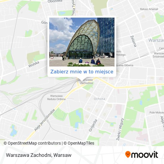 Mapa Warszawa Zachodni