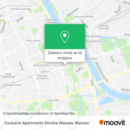 Mapa Exclusive Apartments Smolna Warsaw