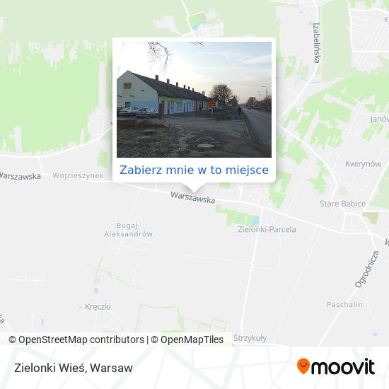 Mapa Zielonki Wieś