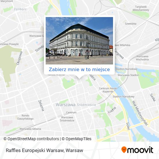 Mapa Raffles Europejski Warsaw