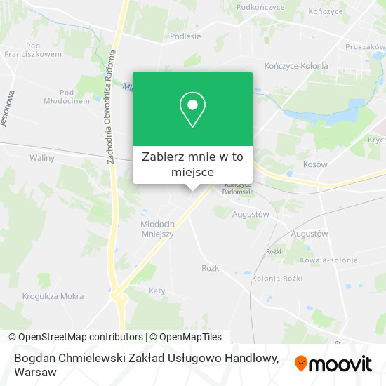 Mapa Bogdan Chmielewski Zakład Usługowo Handlowy