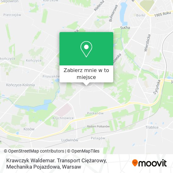 Mapa Krawczyk Waldemar. Transport Ciężarowy, Mechanika Pojazdowa