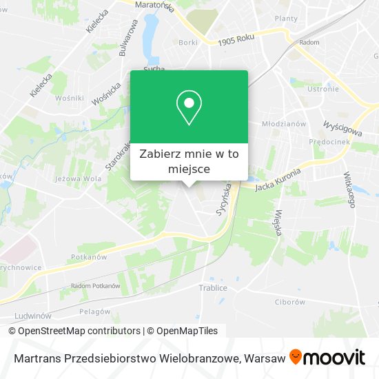 Mapa Martrans Przedsiebiorstwo Wielobranzowe