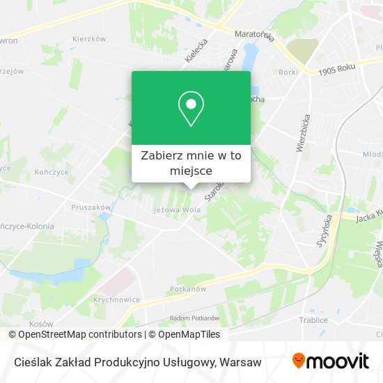 Mapa Cieślak Zakład Produkcyjno Usługowy