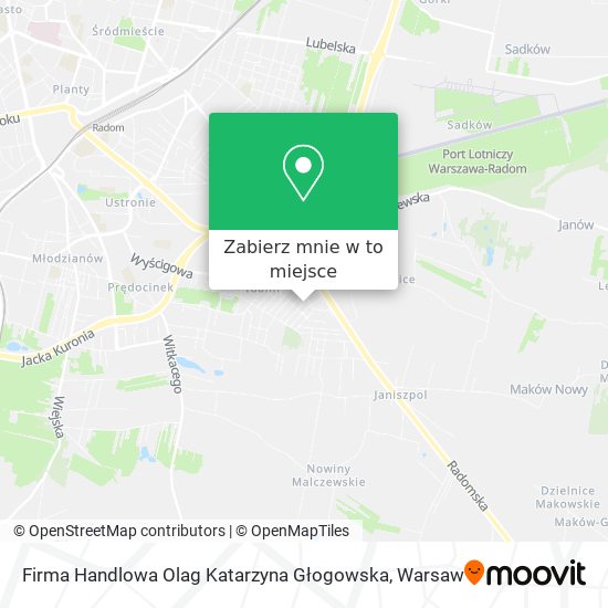 Mapa Firma Handlowa Olag Katarzyna Głogowska