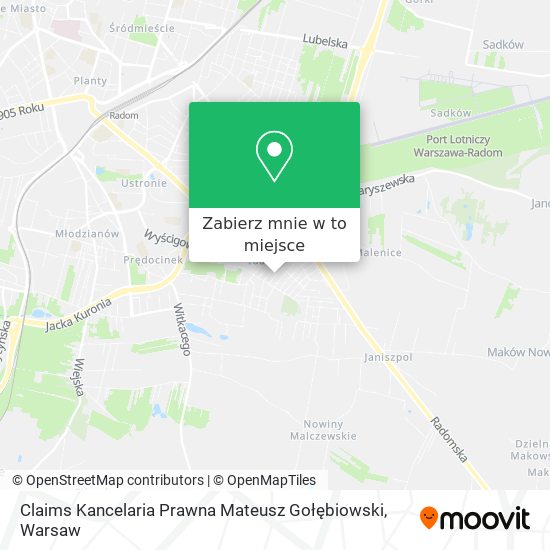 Mapa Claims Kancelaria Prawna Mateusz Gołębiowski