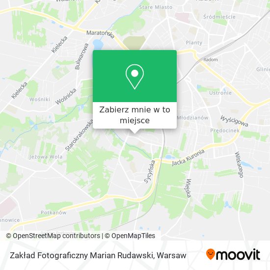 Mapa Zakład Fotograficzny Marian Rudawski