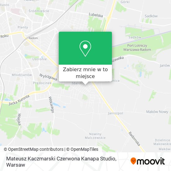 Mapa Mateusz Kaczmarski Czerwona Kanapa Studio