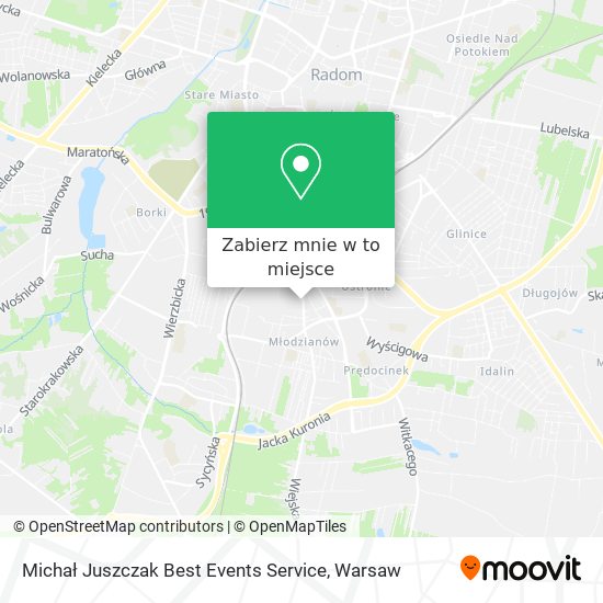 Mapa Michał Juszczak Best Events Service