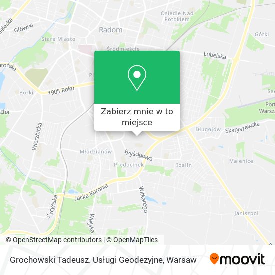 Mapa Grochowski Tadeusz. Usługi Geodezyjne