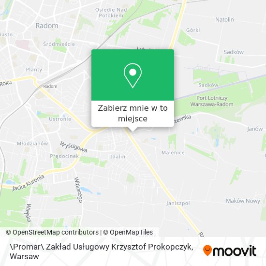 Mapa \Promar\ Zakład Usługowy Krzysztof Prokopczyk