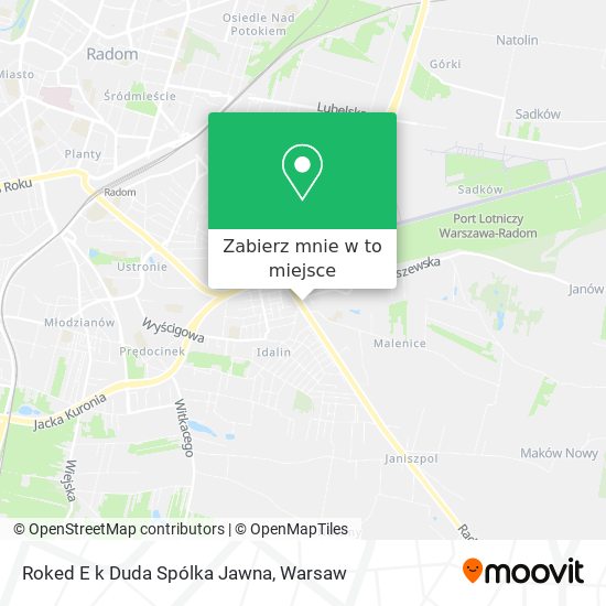 Mapa Roked E k Duda Spólka Jawna