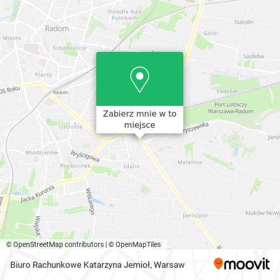 Mapa Biuro Rachunkowe Katarzyna Jemioł