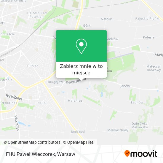 Mapa FHU Paweł Wieczorek