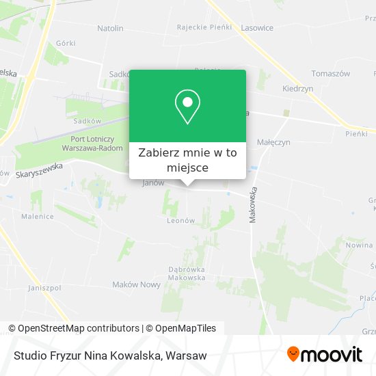 Mapa Studio Fryzur Nina Kowalska