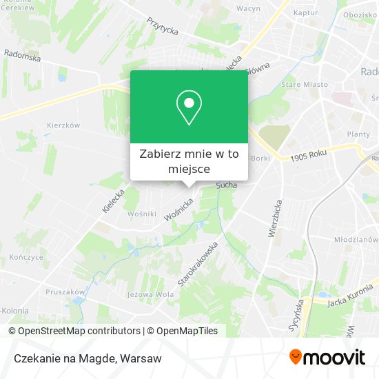 Mapa Czekanie na Magde