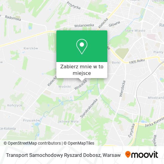 Mapa Transport Samochodowy Ryszard Dobosz