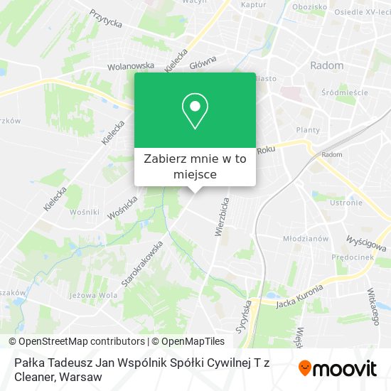 Mapa Pałka Tadeusz Jan Wspólnik Spółki Cywilnej T z Cleaner