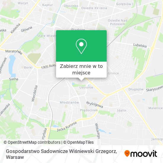 Mapa Gospodarstwo Sadownicze Wiśniewski Grzegorz