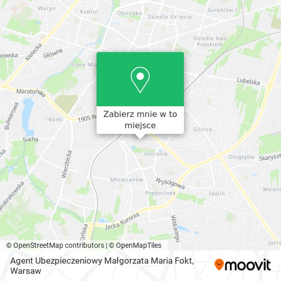 Mapa Agent Ubezpieczeniowy Małgorzata Maria Fokt