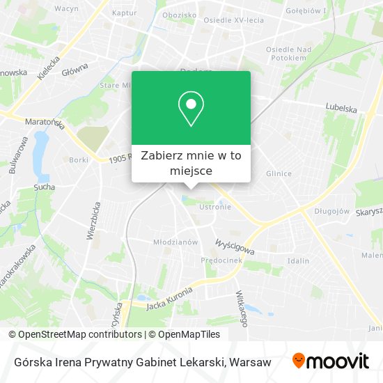 Mapa Górska Irena Prywatny Gabinet Lekarski