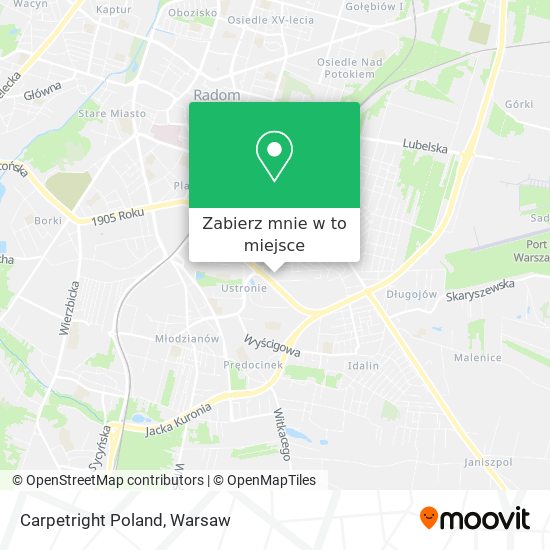 Mapa Carpetright Poland