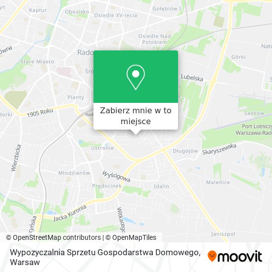 Mapa Wypozyczalnia Sprzetu Gospodarstwa Domowego