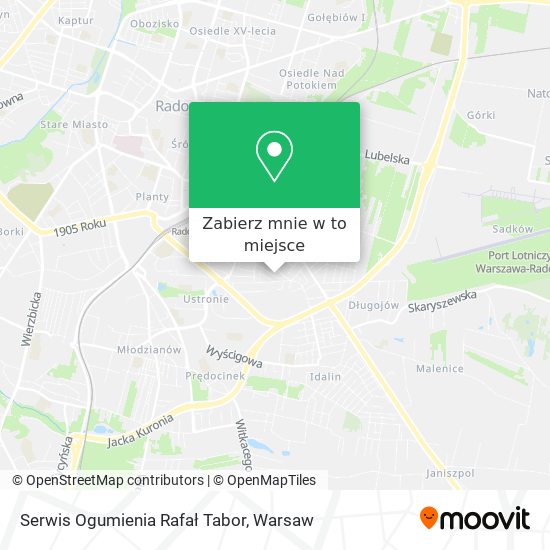 Mapa Serwis Ogumienia Rafał Tabor