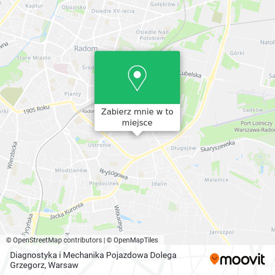 Mapa Diagnostyka i Mechanika Pojazdowa Dolega Grzegorz