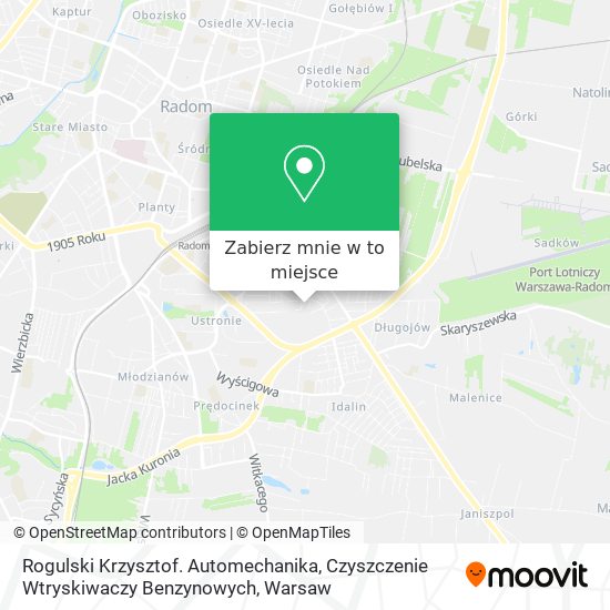 Mapa Rogulski Krzysztof. Automechanika, Czyszczenie Wtryskiwaczy Benzynowych