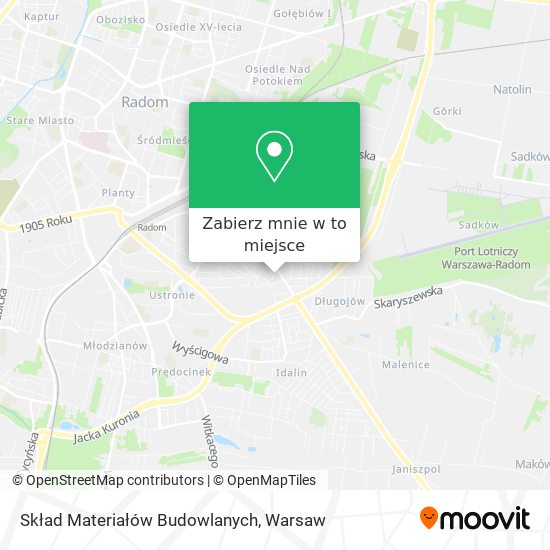 Mapa Skład Materiałów Budowlanych