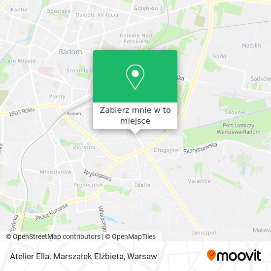 Mapa Atelier Ella. Marszałek Elżbieta